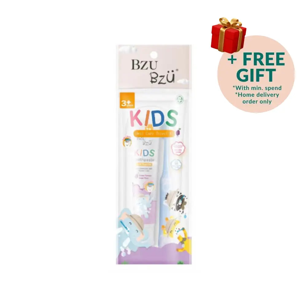 BZU BZU KIDS ORAL CARE TRAVEL KIT- GRAPE