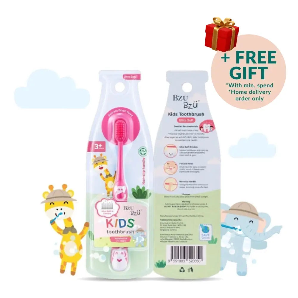 BZU BZU KIDS TOOTHBRUSH 3+ YO ULTRA SOFT - PINK