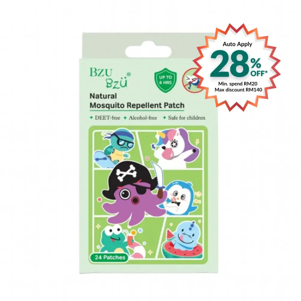 BZU BZU MOSQUITO REPELLENT PATCH 24S