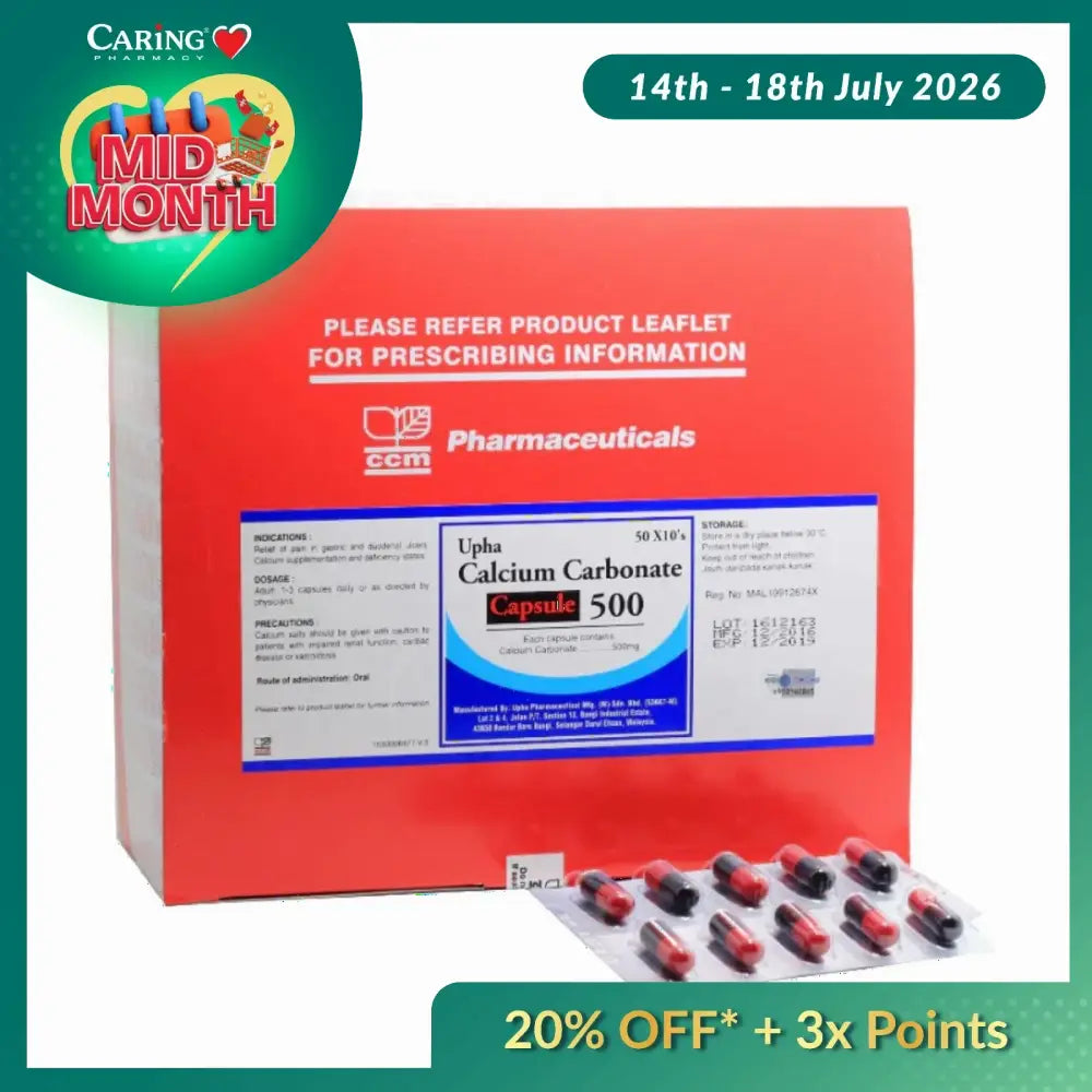 CALSONATE CAP 500MG 50X10S