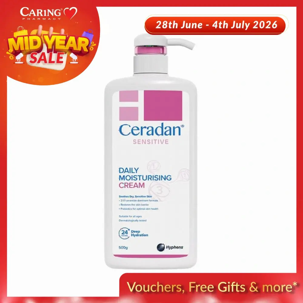 CERADAN DAILY MOISTURISING CREAM 500G