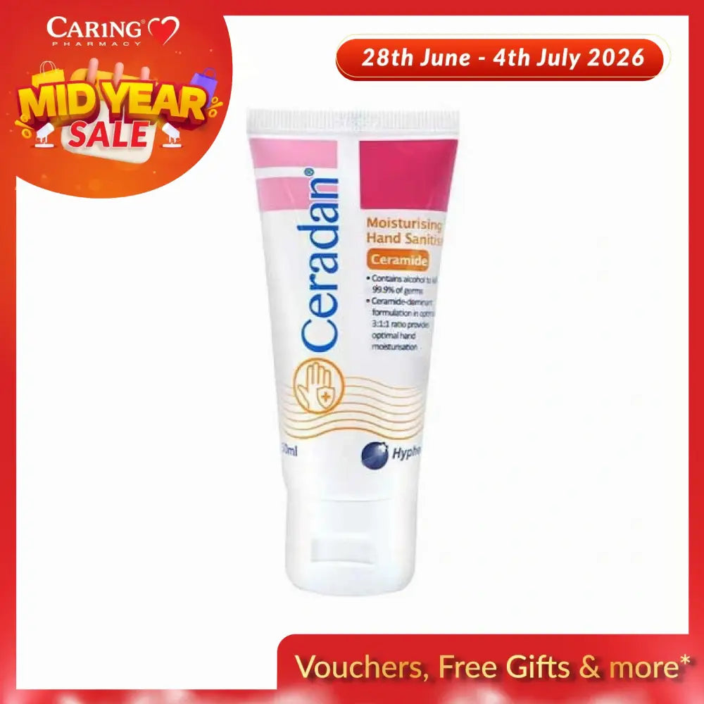 Ceradan moisturizing hand sanitizer with ceramide for optimal hand hydration and protection