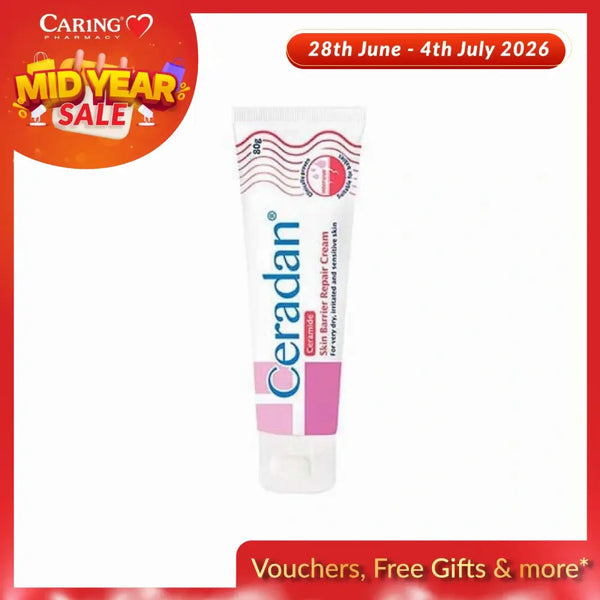 Ceradan skin repair cream in a 100ml tube for soothing and restoring dry skin