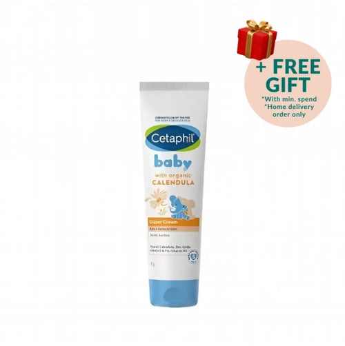 Cetaphil baby diaper cream with organic calendula, 3 oz tube for soothing diaper rash