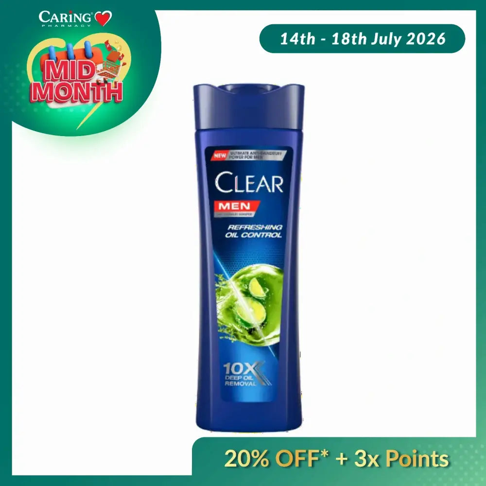 CLEAR MEN ANTI-DANDRUFF SHAMPOO REFRESHING OIL CONTROL 315ML