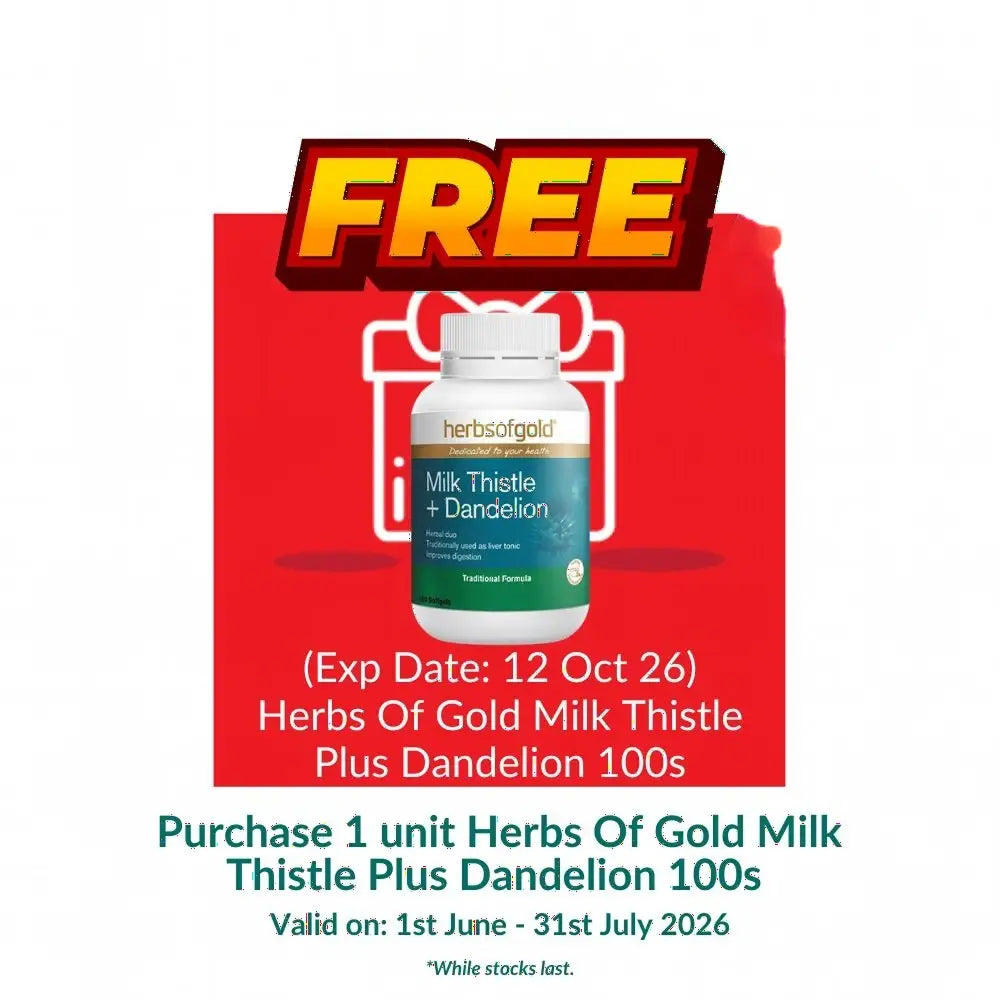 [CLEARANCE] Herbs Of Gold Milk Thistle Plus Dandelion 100s