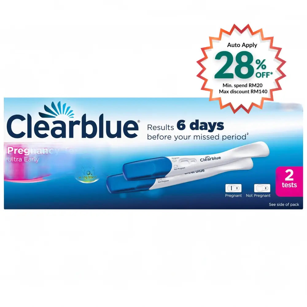 CLEARBLUE ULTRA EARLY PREGNANCY TEST 2S
