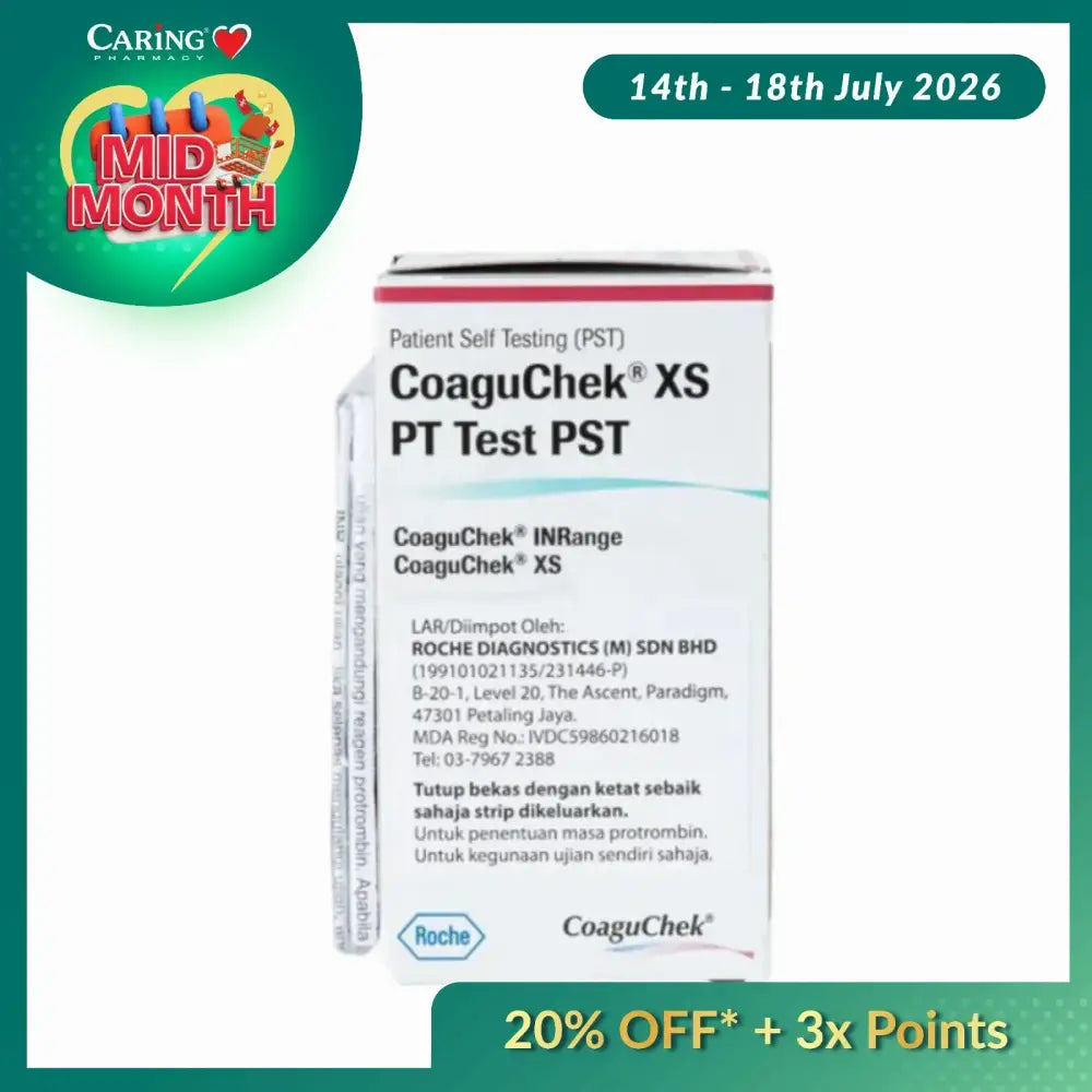 COAGUCHEK XS PT TEST 6S