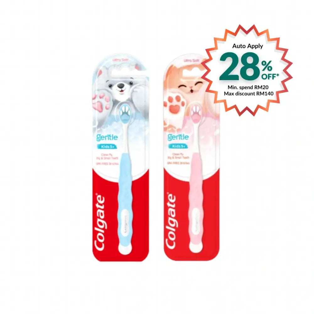 COLGATE KIDS TOOTHBRUSH FLUFFY PAW (5+YEARS) 1S