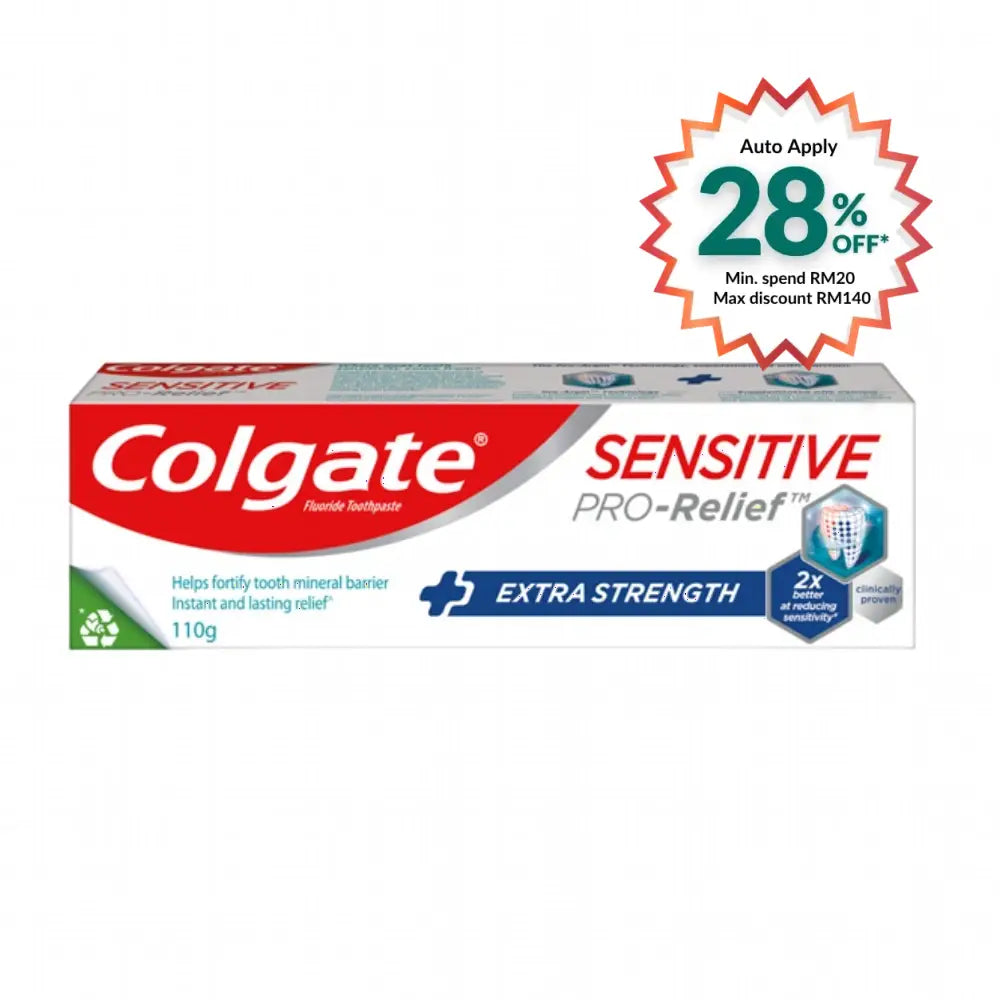 COLGATE TOOTHPASTE SENSITIVE PRO RELIEF EXTRA STRENGTH 110G