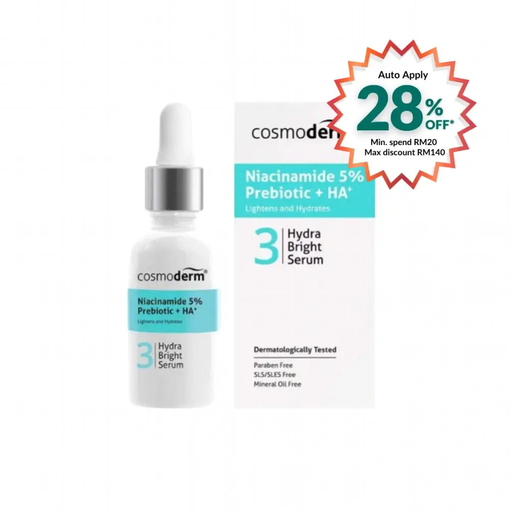 COSMODERM NIACINAMIDE HYDRA BRIGHT SERUM 30ML