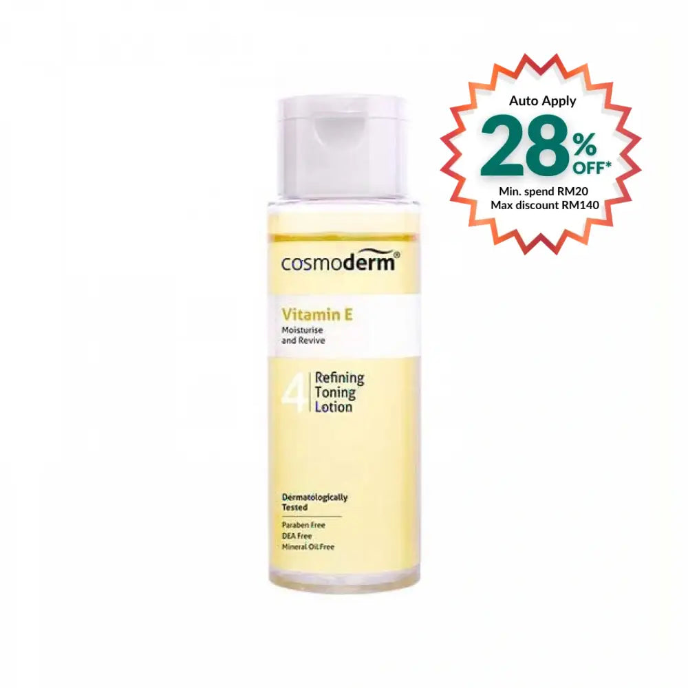 COSMODERM VITAMIN E REFINING TONING LOTION 100ML