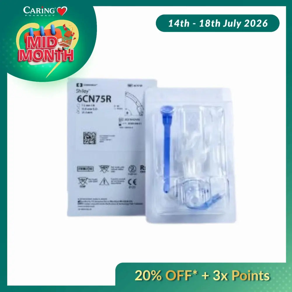 COVIDIEN SHILEY TRACHEOSTOMY TUBE WITH CUFF NON FENESTRATED 6CN75R