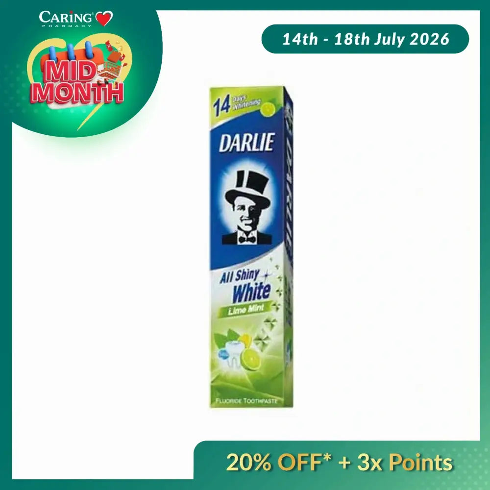 DARLIE ALL SHINY WHITE LIME MINT TOOTHPASTE 140G