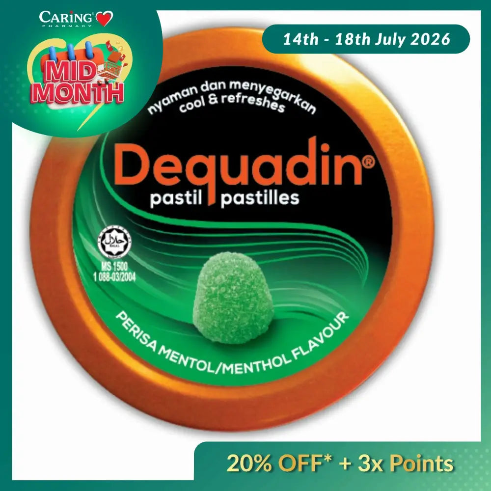 DEQUADIN MENTHOL PASTILLE 50G