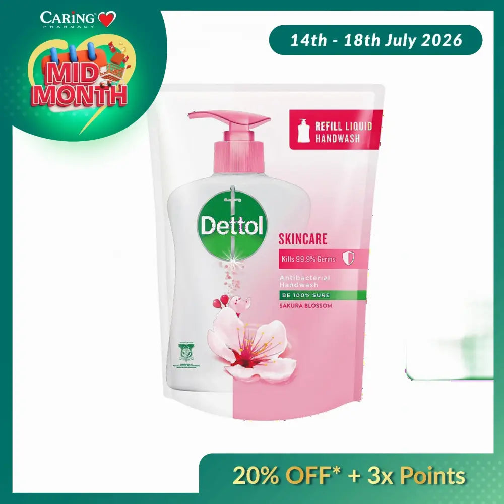 DETTOL ANTIBACTERIAL HAND WASH LIQUID SKINCARE REFILL 225ML