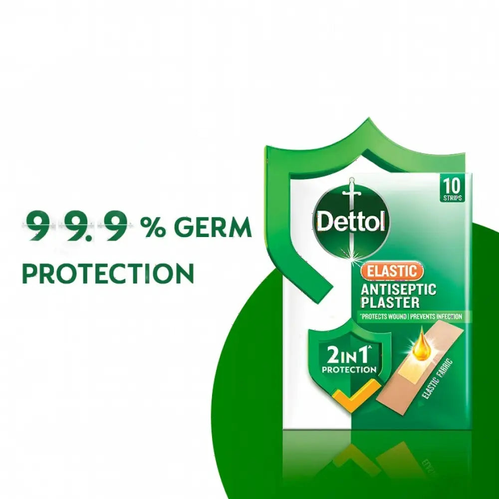 DETTOL ANTISEPTIC ELASTIC PLASTER 10S