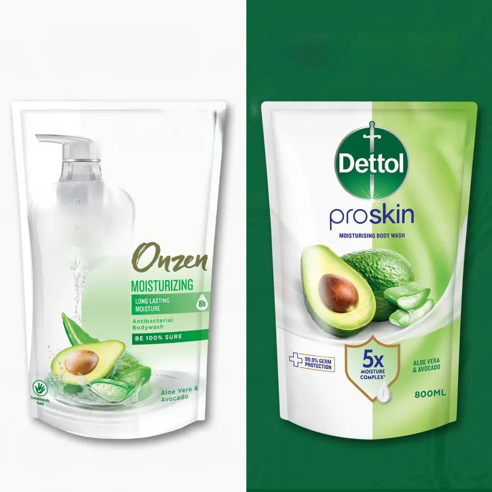 DETTOL PROSKIN BODY WASH ALOE VERA & AVOCADO REFILL 800G