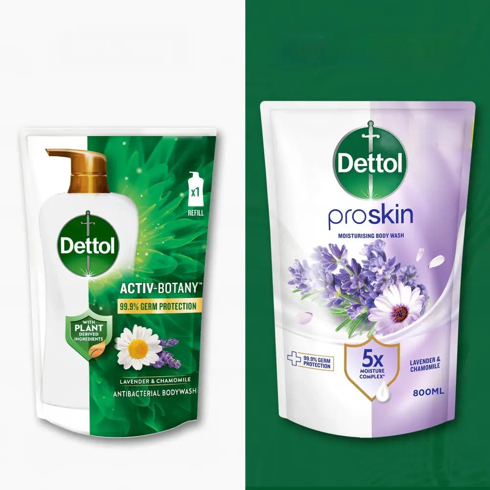DETTOL PROSKIN BODY WASH BOTANICALS LAVENDER & CHAMOMILE REFILL 800G