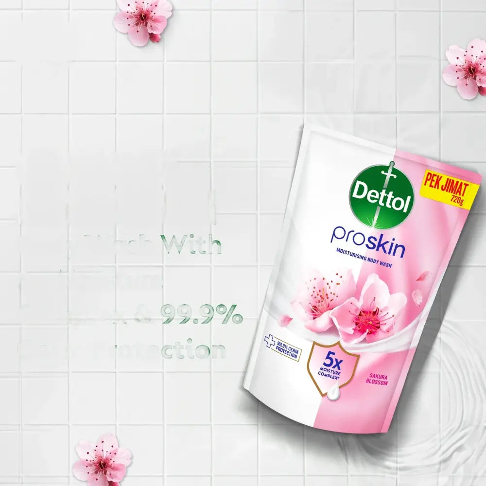 DETTOL PROSKIN BODY WASH SAKURA BLOSSOM REFILL 800G
