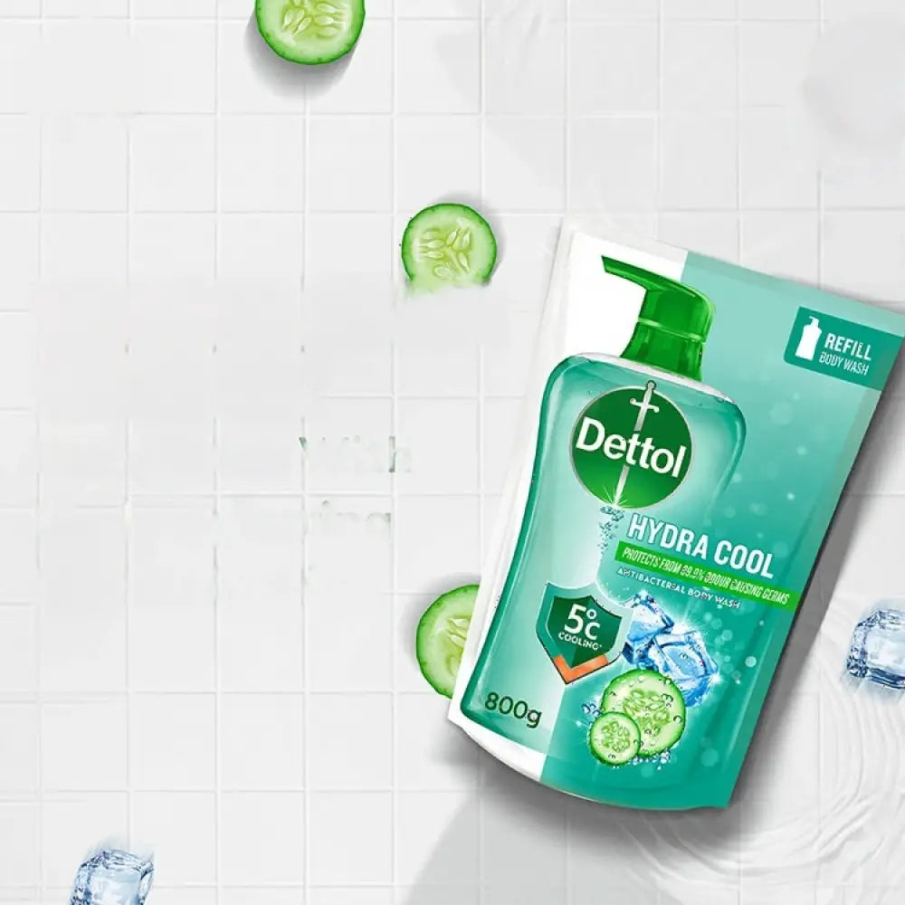 DETTOL SHOWER GEL HYDRA COOL MENTHOL CUCUMBER REFILL 800G