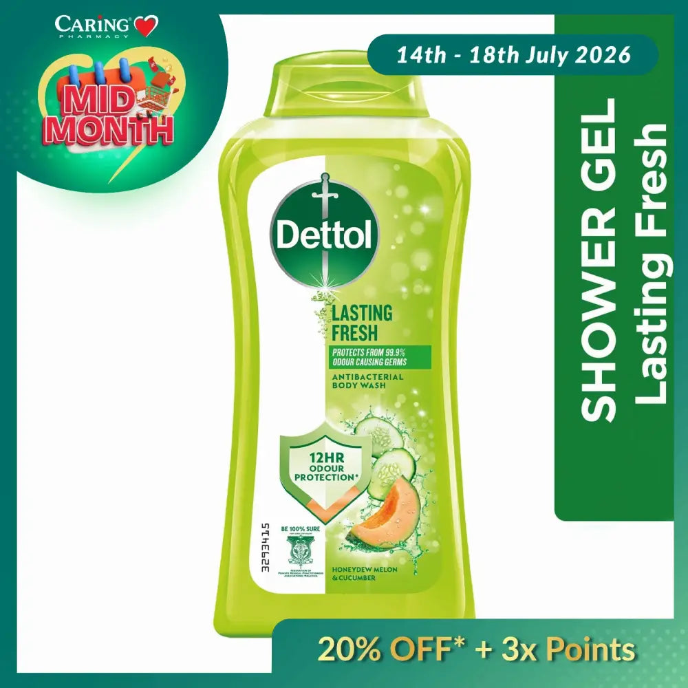 DETTOL SHOWER GEL LASTING FRESH 250ML