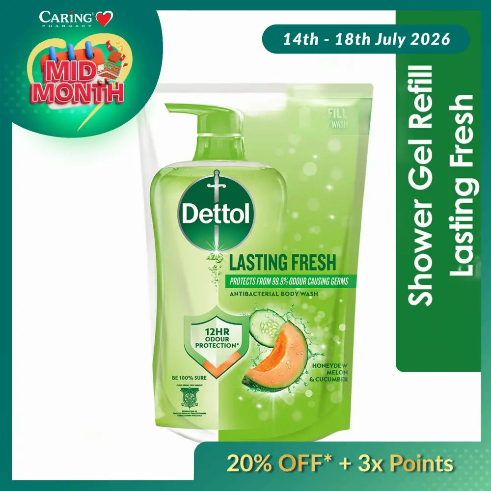 DETTOL SHOWER GEL LASTING FRESH (VALUE REFILL) 800G