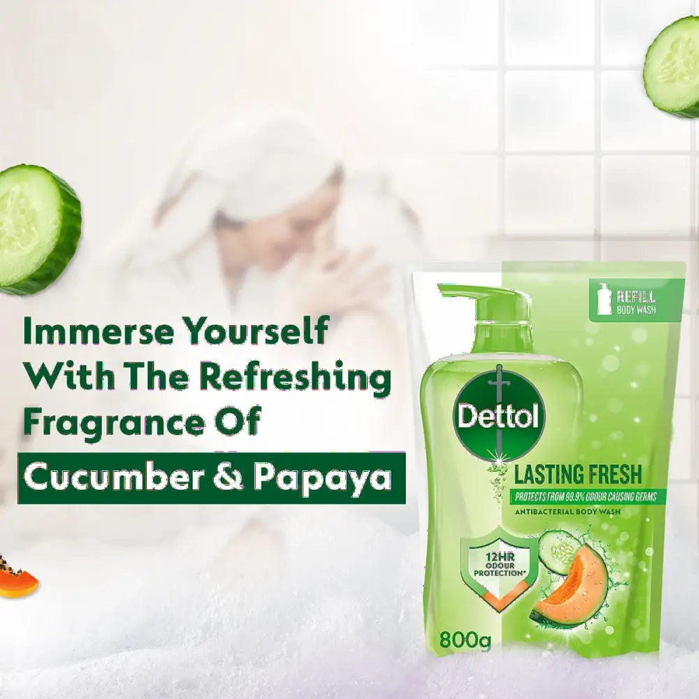 DETTOL SHOWER GEL LASTING FRESH (VALUE REFILL) 800G