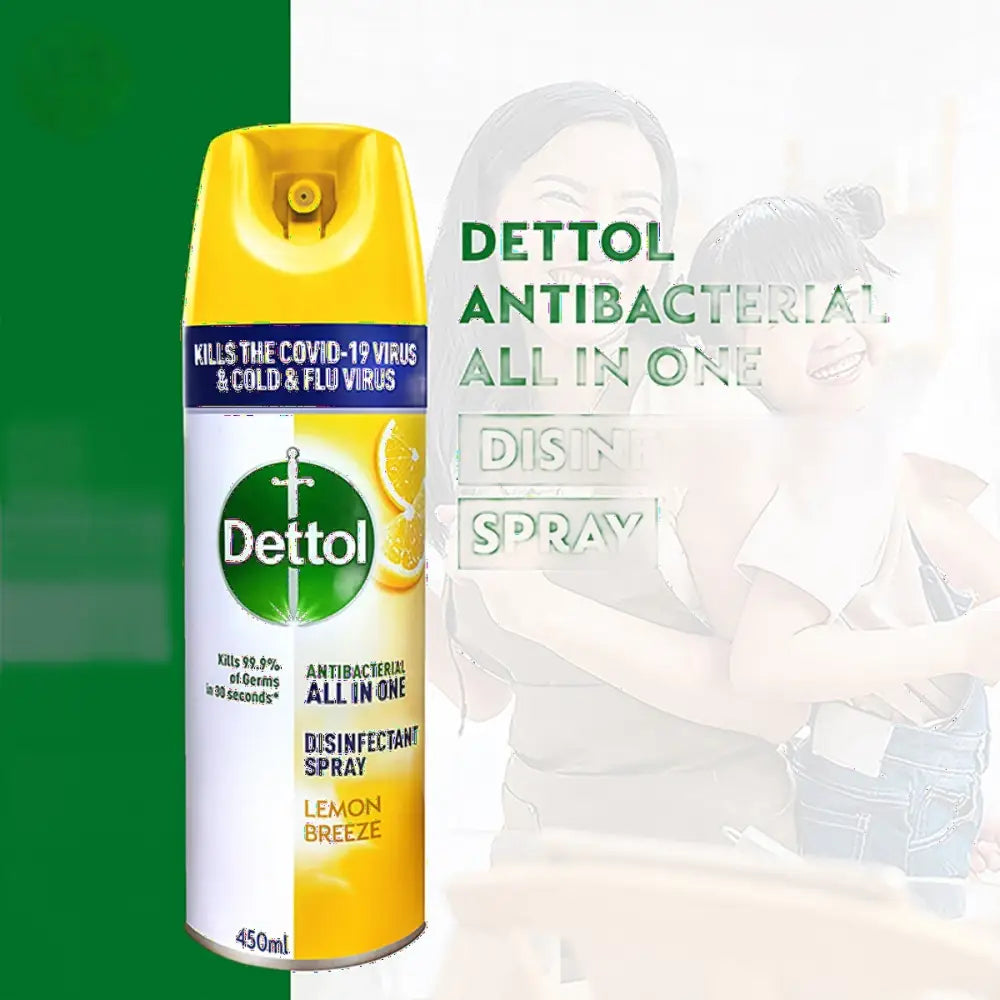 DETTOL SPRAY LEMON 450ML