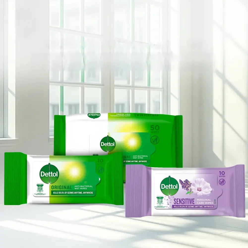 DETTOL WET WIPES SENSITIVE 10SX3