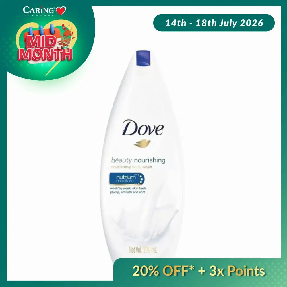 DOVE BODY WASH BEAUTY NOURISHING 200ML
