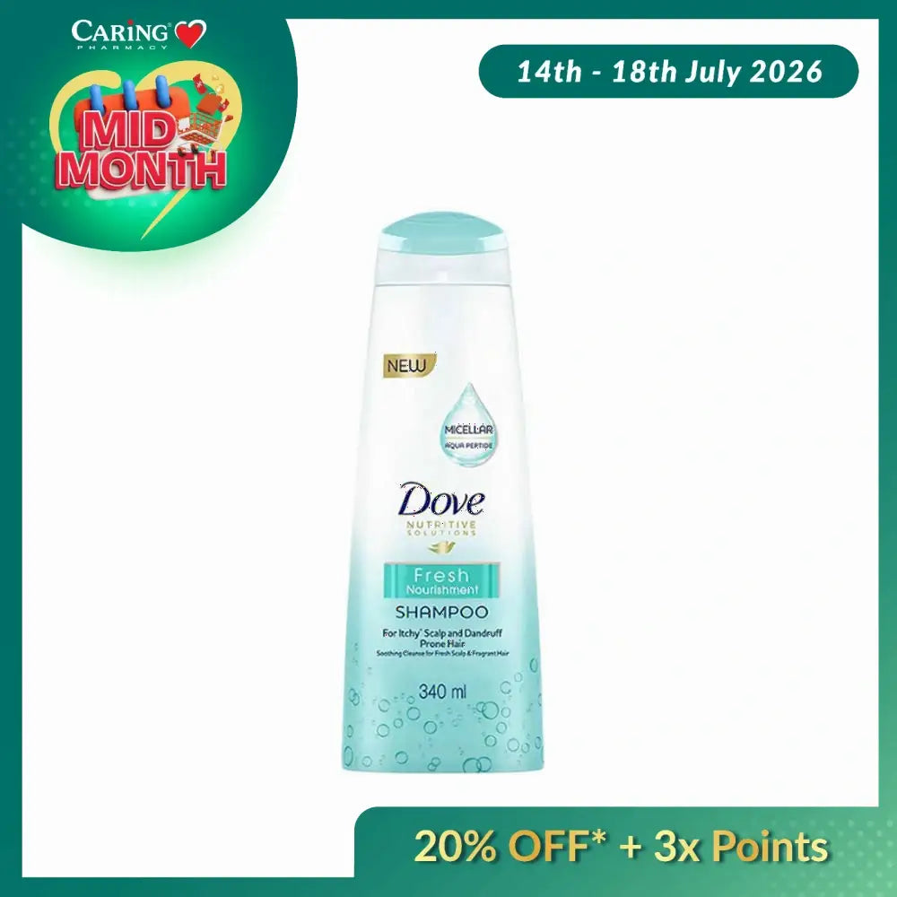 DOVE FRESH NOURISHMENT SHAMPOO 330ML
