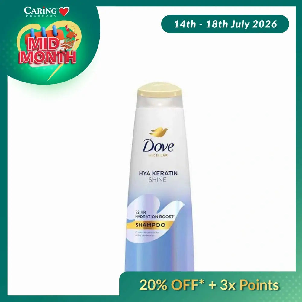 DOVE SHAMPOO HYA KERATIN SHINE 330ML