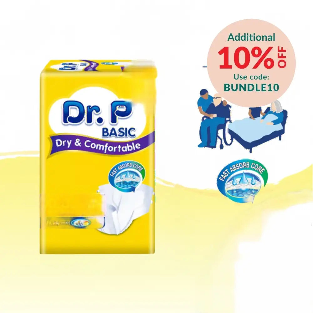 Dr P Adult Diaper XL 8s X 12