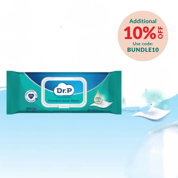 Dr P Premium Adult Wipes 40S × 12