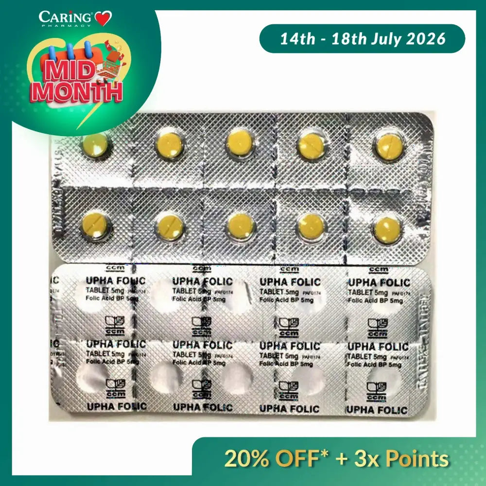 DUAFOLIC 5MG TAB 100X10S