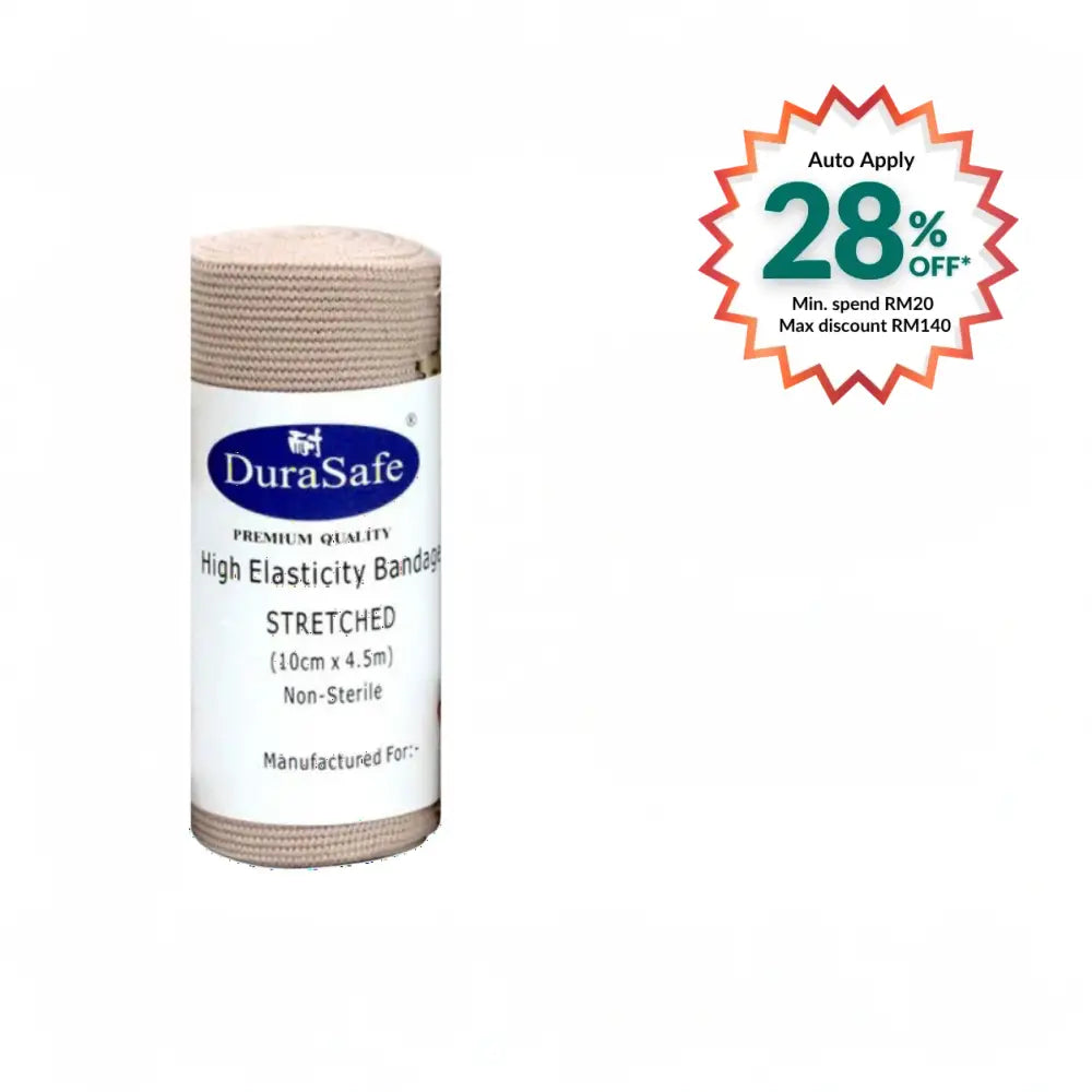 DURASAFE HIGH ELASTICITY BANDAGE 10CM X 4.5M