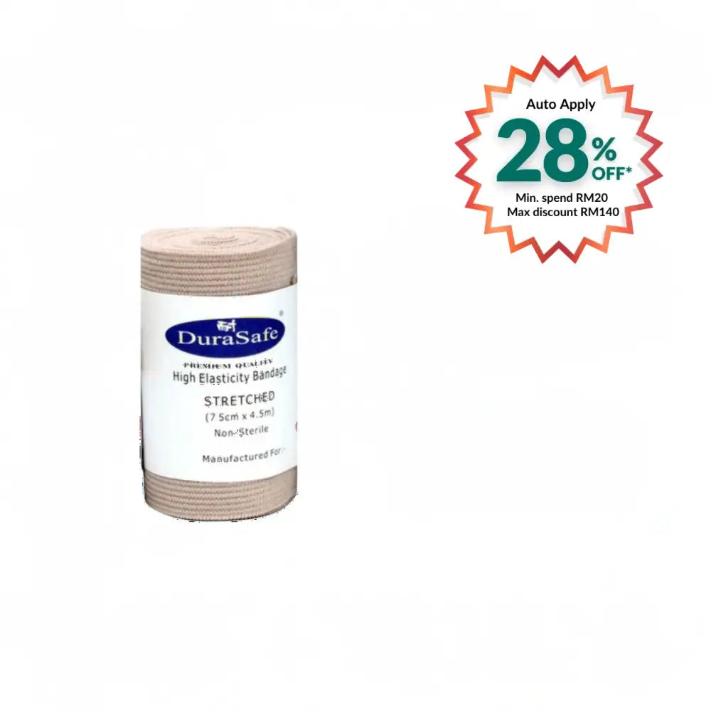DURASAFE HIGH ELASTICITY BANDAGE 7.5CM X 4.5M