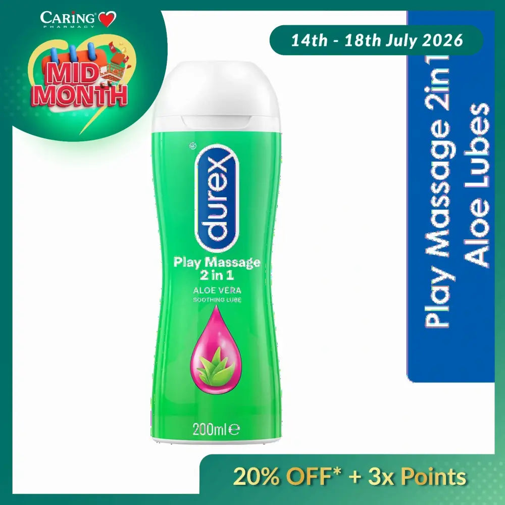 DUREX PLAY MASSAGE 2IN1 SENSUAL ALOE VERA 200ML