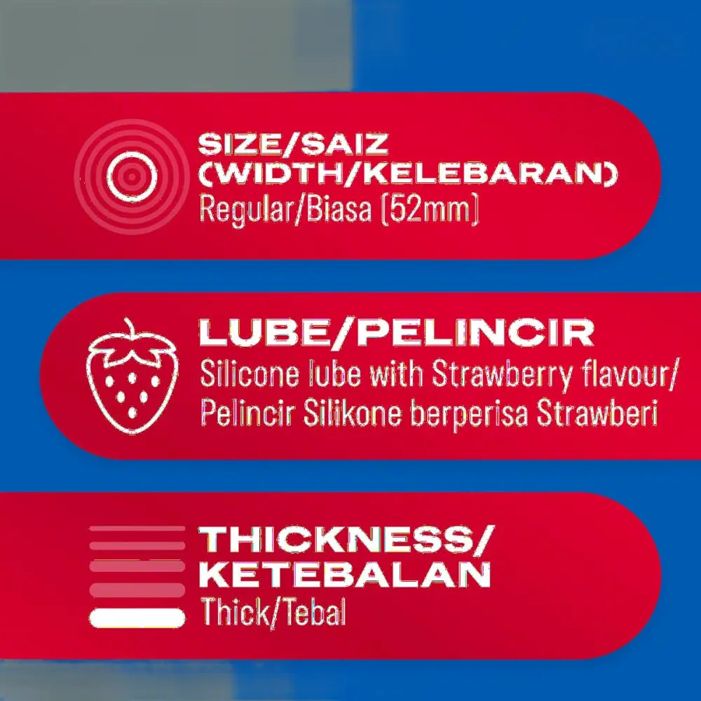 DUREX STRAWBERRY 3S