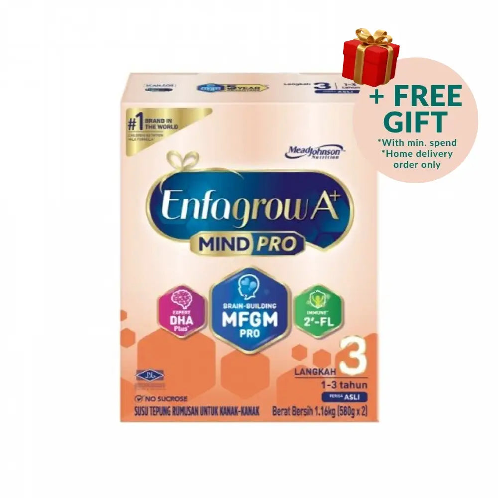 Enfagrow A+ MindPro Step 3 Malaysia chocolate-flavored milk formula for children aged 1 to 3 years