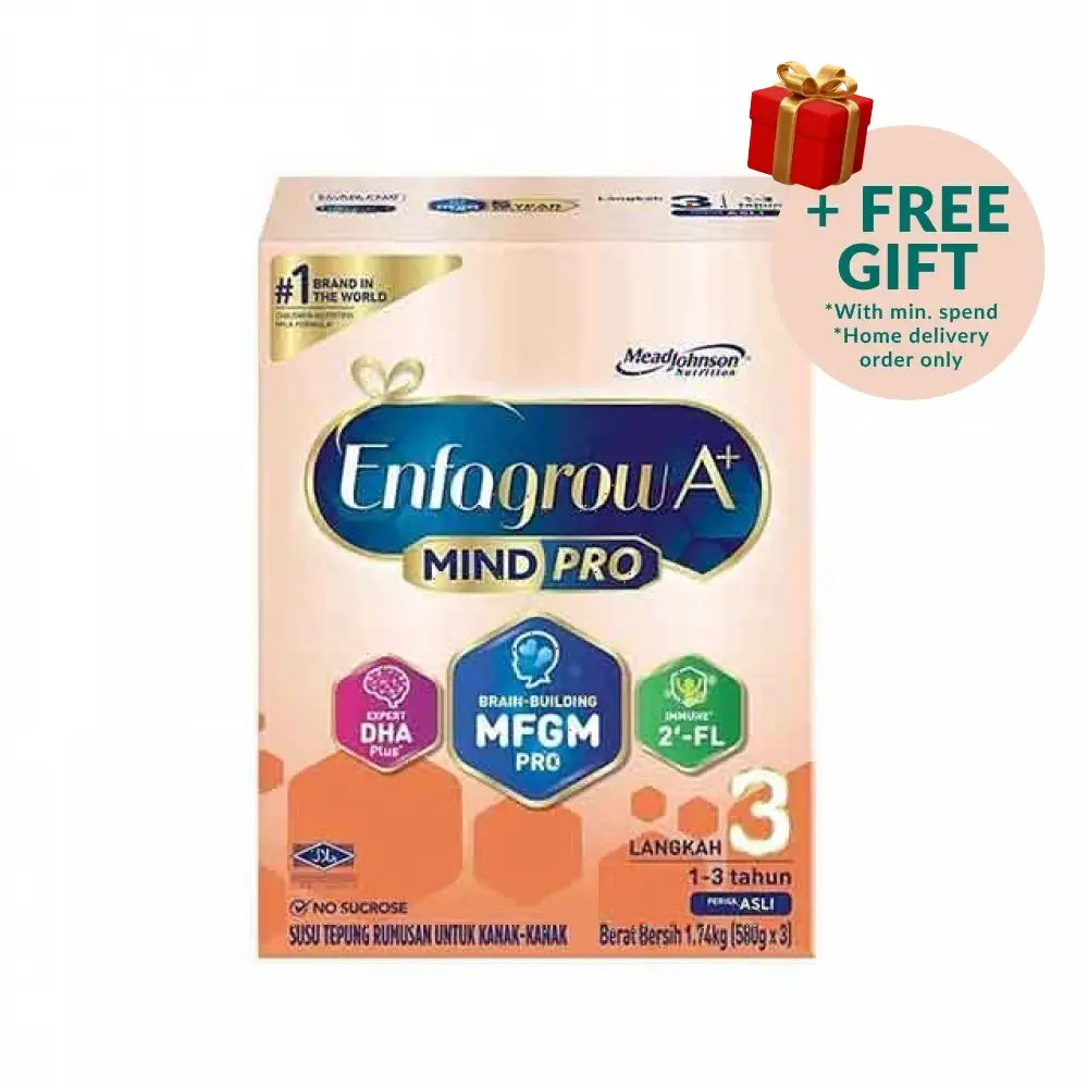 Enfagrow A+ MindPro Step 3 milk powder for children aged 1-3, promoting brain development and nutrition