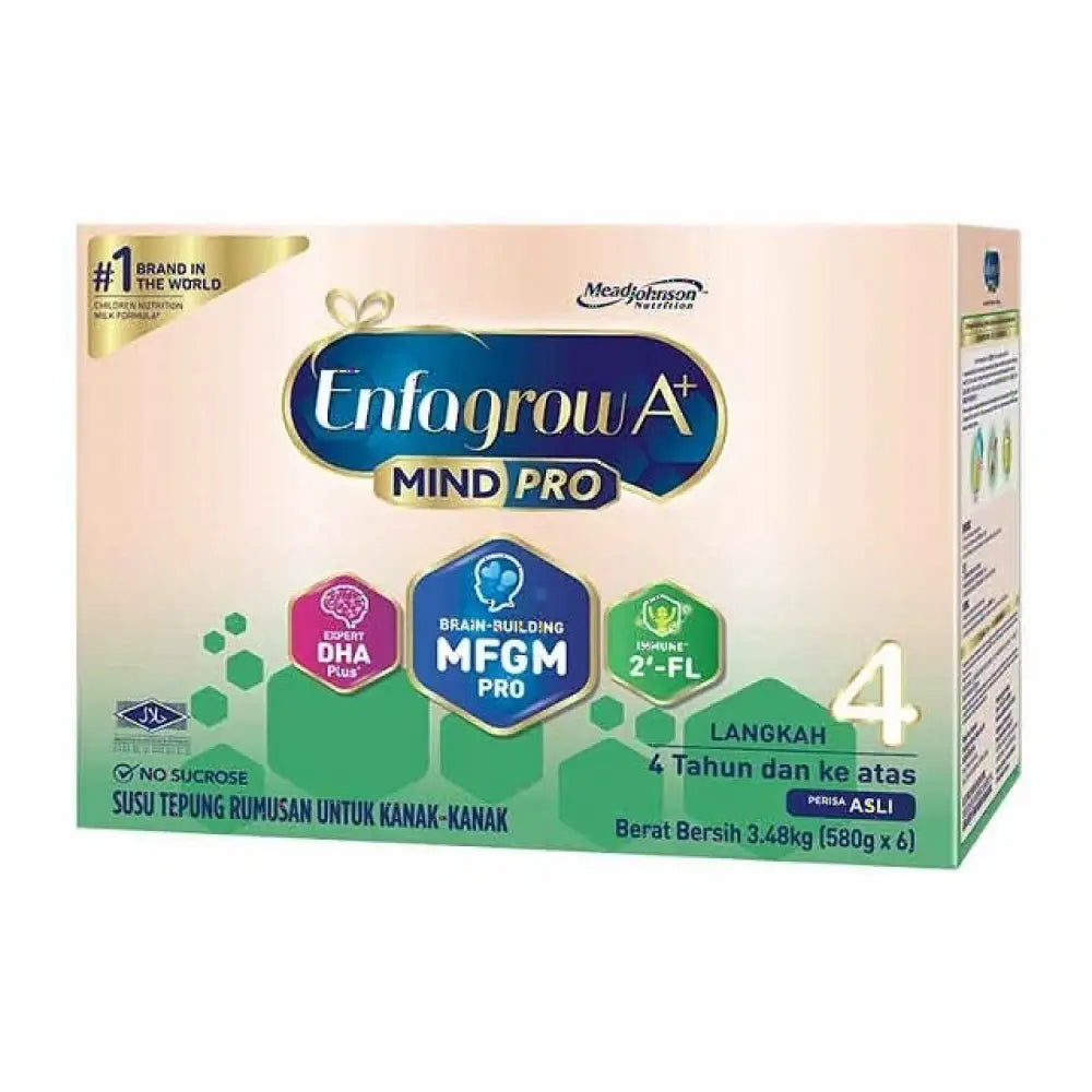 Enfagrow A+ MindPro Step 4 milk powder for children 4 years and above with MFGM and DHA nutrients