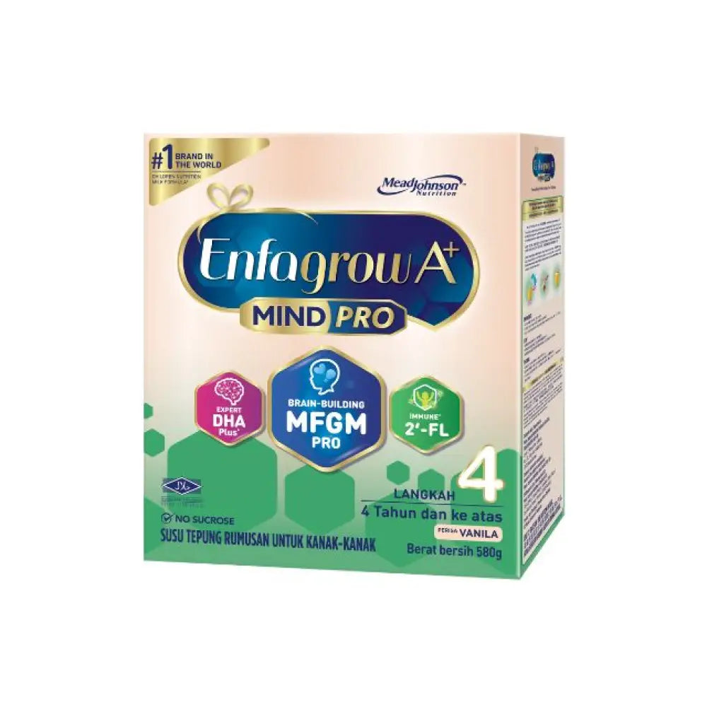 Enfagrow A+ MindPro Step 4 vanilla price 580g powder with DHA and MFGM for children's growth