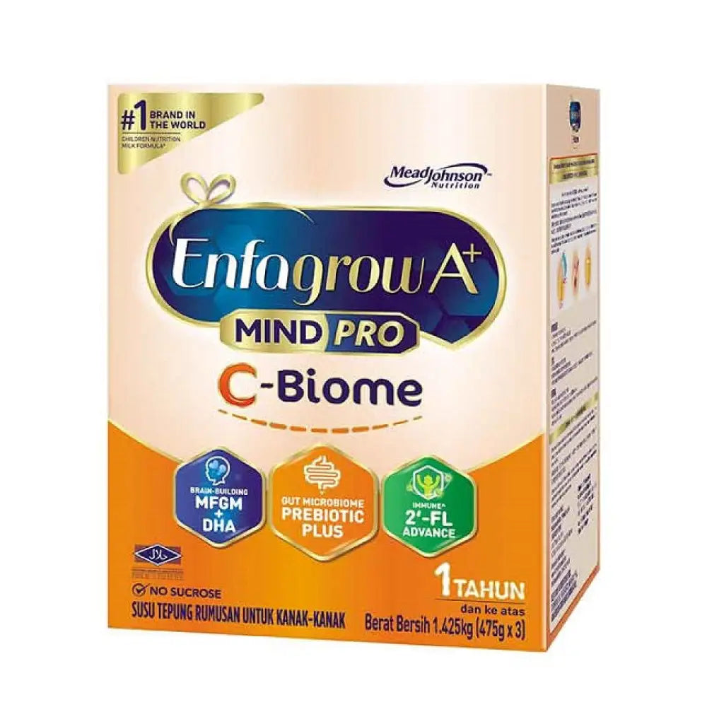 Enfagrow A+ MindPro C-Biome formula milk powder for children, promoting brain development and gut health