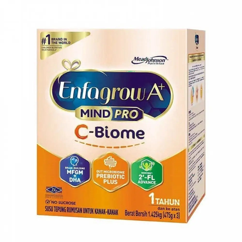 Enfagrow A+ MindPro C-Biome formula milk powder for children, promoting brain development and gut health