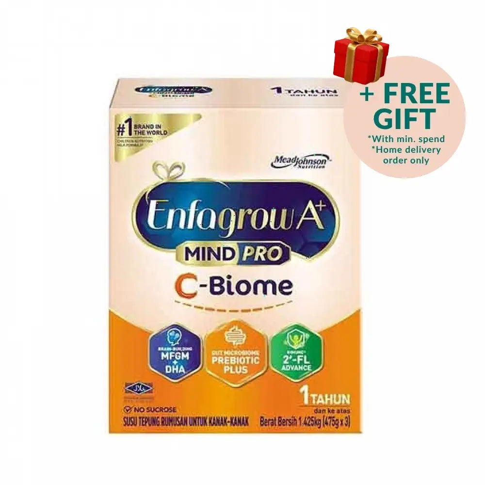 Enfagrow A+ MindPro C-Biome formula for toddlers, rich in nutrients for healthy development
