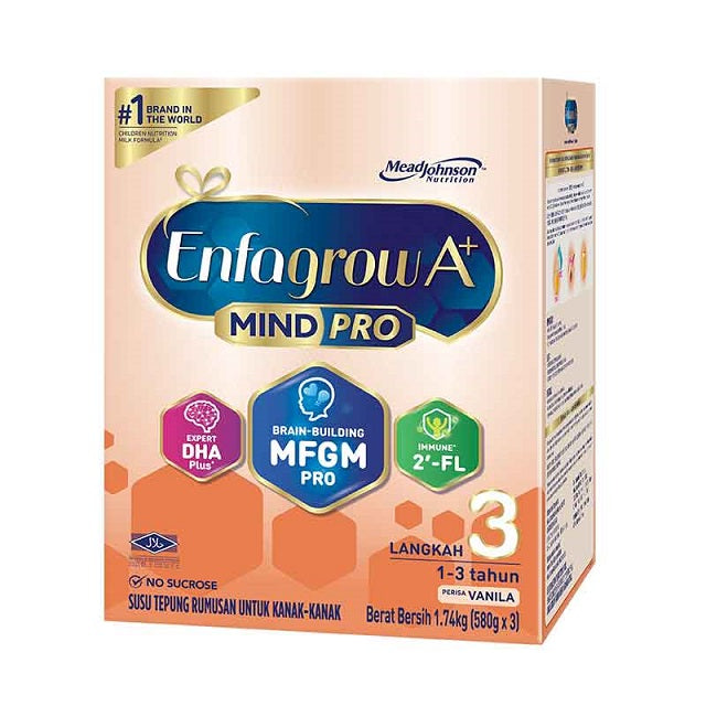 Enfagrow A+ MindPro Step 3 vanilla powdered milk for children 1-3 years, rich in nutrients