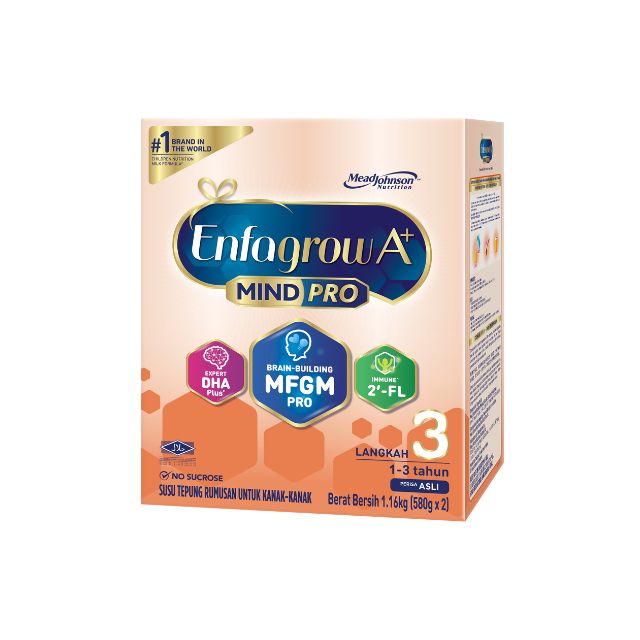 Enfagrow A+ MindPro Step 3 Malaysia for brain development in children aged 1 to 3 years