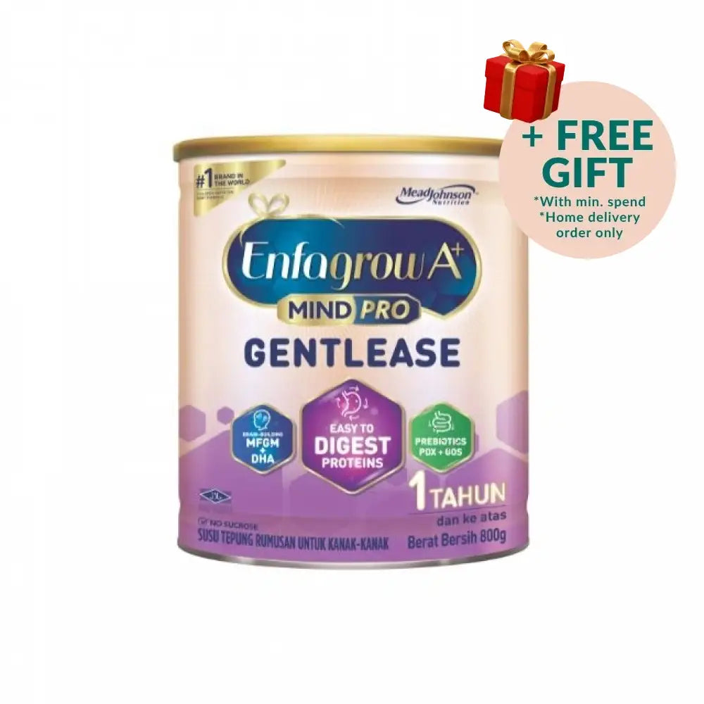 Enfagrow A+ Gentlease milk powder 1-3 years in 800g can with easy to digest proteins